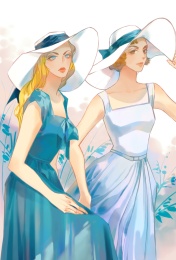 戴遮阳帽的女孩