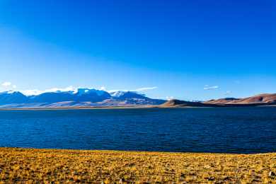 中国西藏日喀则塔若错自然风光