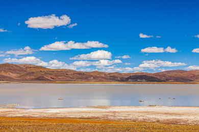 中国西藏日喀则扎布耶茶卡