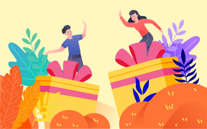 邀请好友奖励促销抽奖互联网金融理财素材