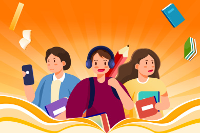 开学季插画矢量图