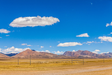 中国西藏日喀则自然风光旅游