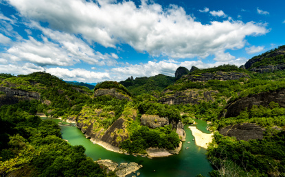 中国福建南平武夷山全景风光