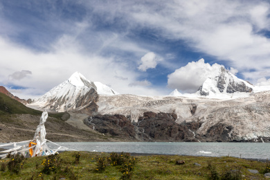 中国西藏那曲市比如县萨普雪山自然风光