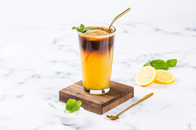 焦糖橙汁冰饮