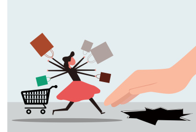 消费者权益保护315概念插画