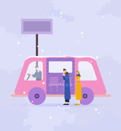 手绘传统节气小雪矢量插画