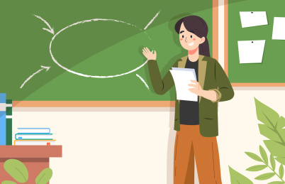 教师节抱鲜花的老师