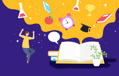 教育学习矢量插画