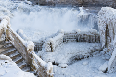 壶口瀑布，冰瀑