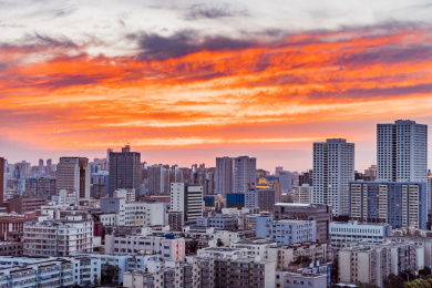 中国乌鲁木齐城市风光