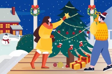 圣诞节装饰圣诞树