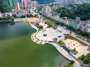 中国广东省云浮市蟠龙天湖自然风光