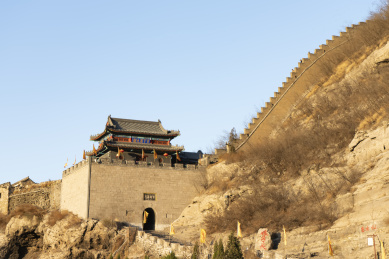 中国山西阳泉市平定县娘子关关楼