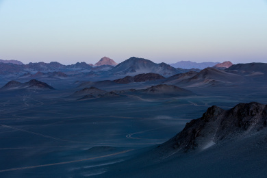  中国青海省海西蒙古族自治州黑独山戈壁