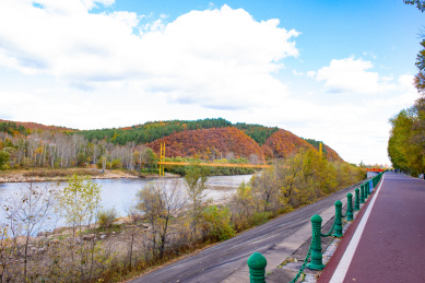 中国黑龙江省伊春市秋季风光