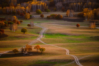 中国内蒙古乌兰布统秋色