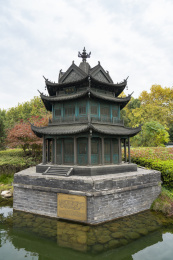 岳阳楼风景区，五朝楼观建筑模型