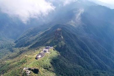 贵州省铜仁市世界自然遗产地梵净山景区风光