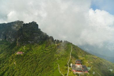 贵州省铜仁市世界自然遗产地梵净山景区风光