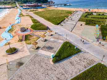 中国广东省汕尾市红海湾旅游区遮浪半岛海岸线