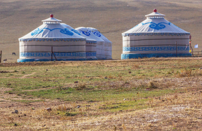 中国内蒙古包头达茂旗希拉穆仁草原风光