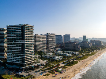 广东省汕尾市保利金町湾海岸线建筑风光