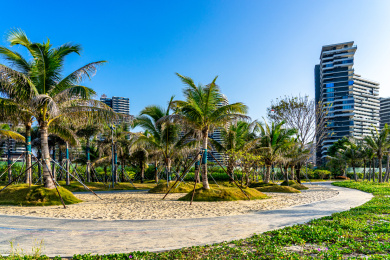 广东省汕尾市保利金町湾海岸线建筑风光