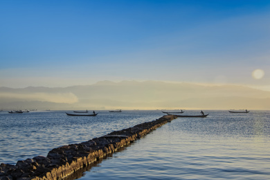 云南省玉溪市星云湖自然风光