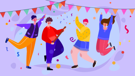 朋友聚会多欢乐