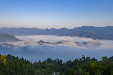 中国安徽池州牯牛降景区云海
