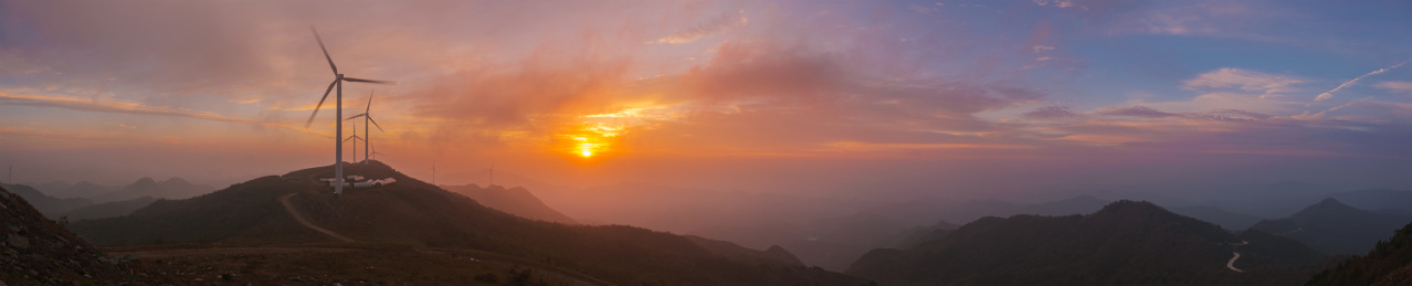河南信阳新县大别山黄毛尖风光
