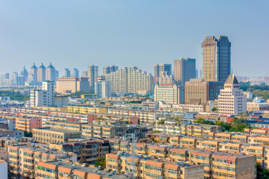 中国宁夏银川城市风光