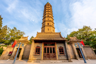 中国宁夏银川承天寺塔