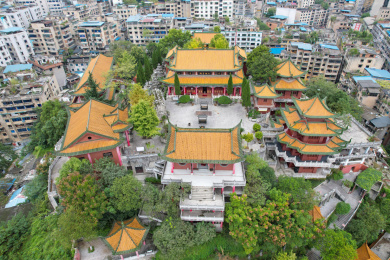 贵州省遵义市红花岗区，湘山寺风景