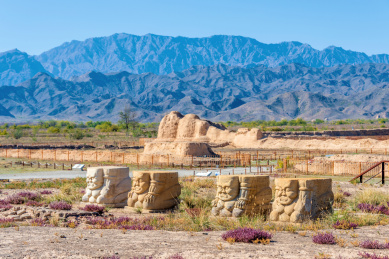 中国宁夏银川西夏王陵三号陵