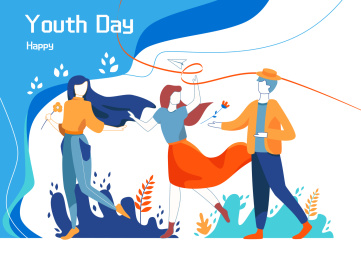 青年节大学生节五四青年节派对音乐节人群