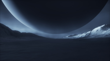 宇宙空间科技场景抽象太空深色背景3d渲染