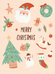 圣诞元素海报