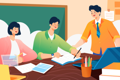 教育学习矢量插画