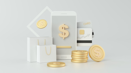 3D金融概念创意图