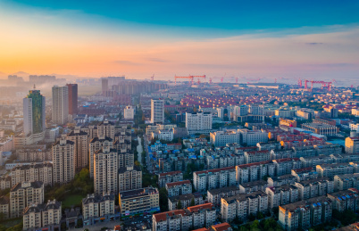 江苏省南通市早晨风光