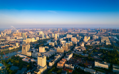 江苏省南通市早晨风光