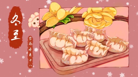 冬至饺子插画