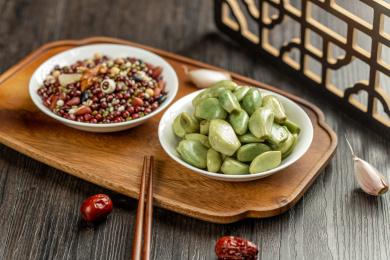 腊八节特色美食腊八蒜腊八米特写