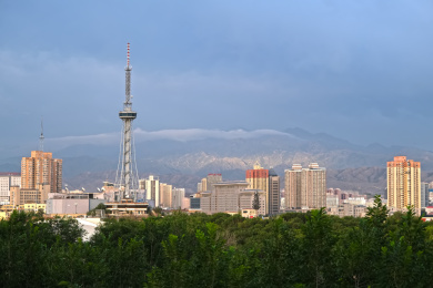 中国新疆乌鲁木齐城市风光