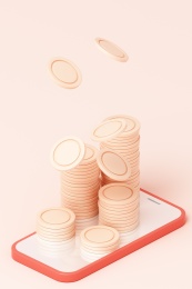 3D渲染的金融主题概念插画