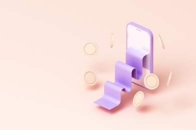 3D渲染的金融主题概念插画