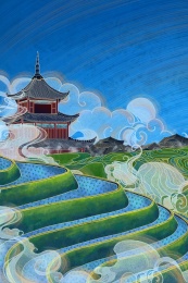 古建筑二十四节气芒种贵阳甲秀楼