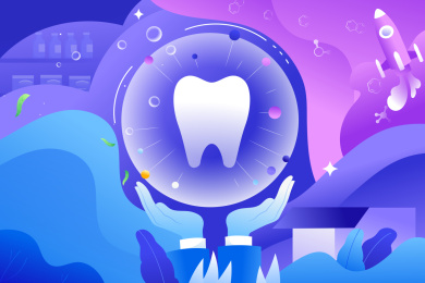 口腔健康矢量插画